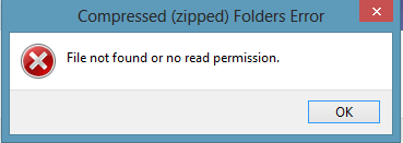 File Not Found or No Read Permission