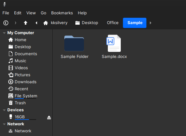 Open the source folder, then select the files