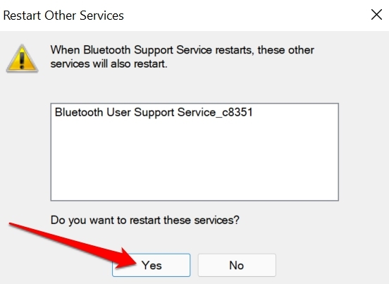restart other bluetooth services