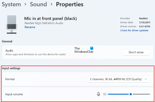 fix low Microphone volume issues in Windows 11